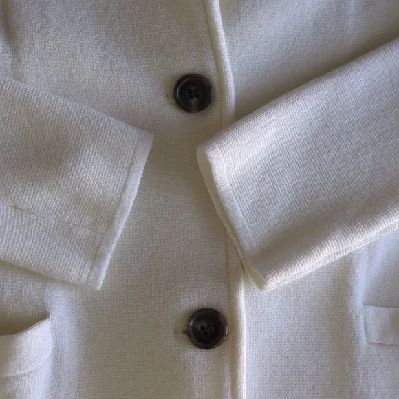 J. Crew Sweater Blazer Cream Ponte Knit Classic Stretch XS Professional - Picture 14 of 16